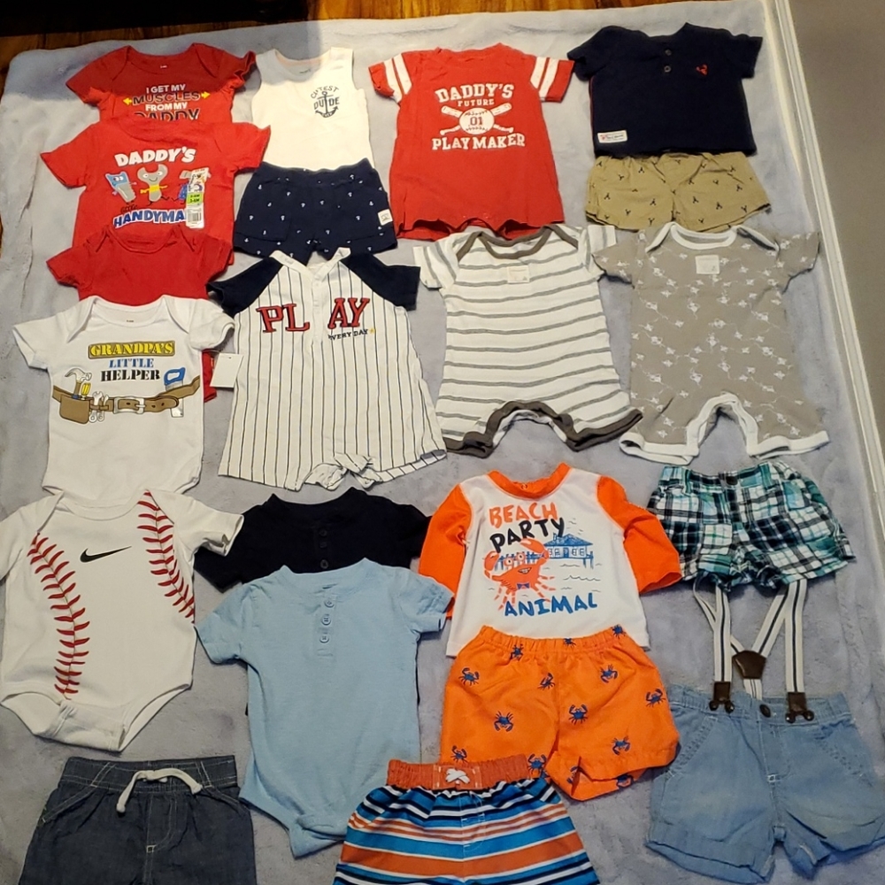 Bundle of baby clothes